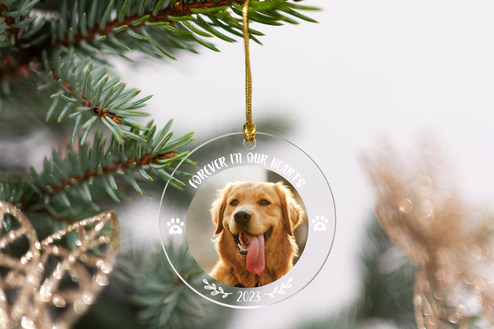 Personalized 2023 Memorial Dog Ornament, Christmas Memorial Gifts, Dog Lover Gifts, Dog Owner Gifts, Custom Dog Photo Ornament, Pet Ornament