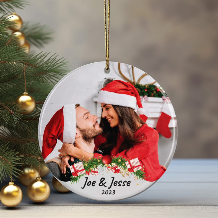 Christmas Couple Ornament, Couple Picture Ornament, First Christmas Acrylic Ornament, Personalized Photo Keepsake, Christmas 2023 Decor