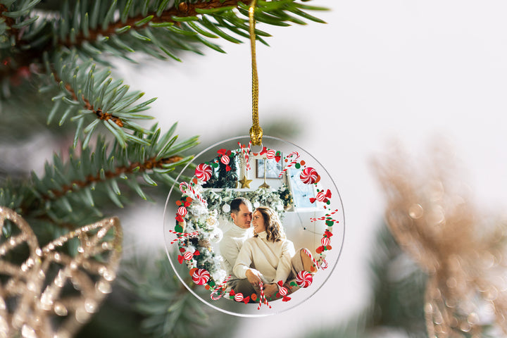 Personalized Photo Ornament For Christmas, Family Christmas Gifts, Holiday Gifts, Couples Gifts, Custom Picture Ornament, Keepsake Ornament