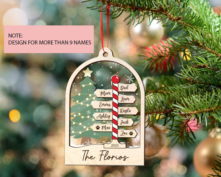 Family Christmas Ornament, Personalized Family Ornament, Family Ornament 2023, Christmas Ornament, Family Tree Ornament, Gift for Family