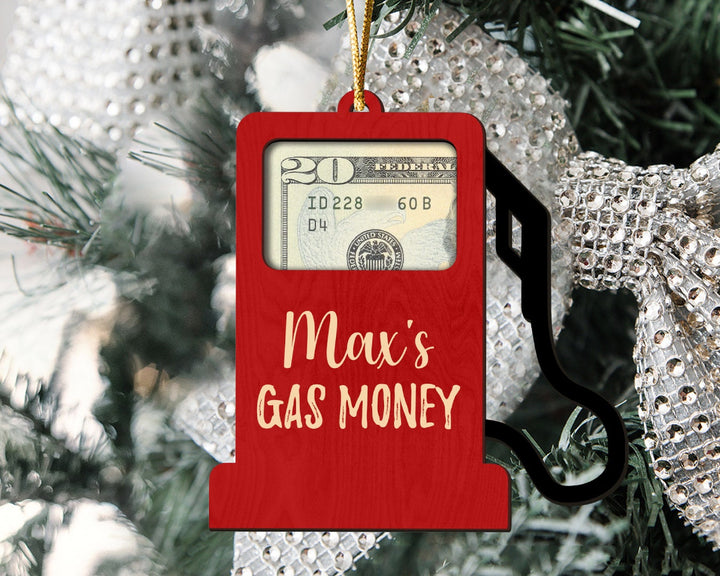 Gas Money Holder Ornament, Gas Money Gift Card Holder Ornament, Christmas Ornament Gift, Gas Money Ornament, Cash Holder Ornament