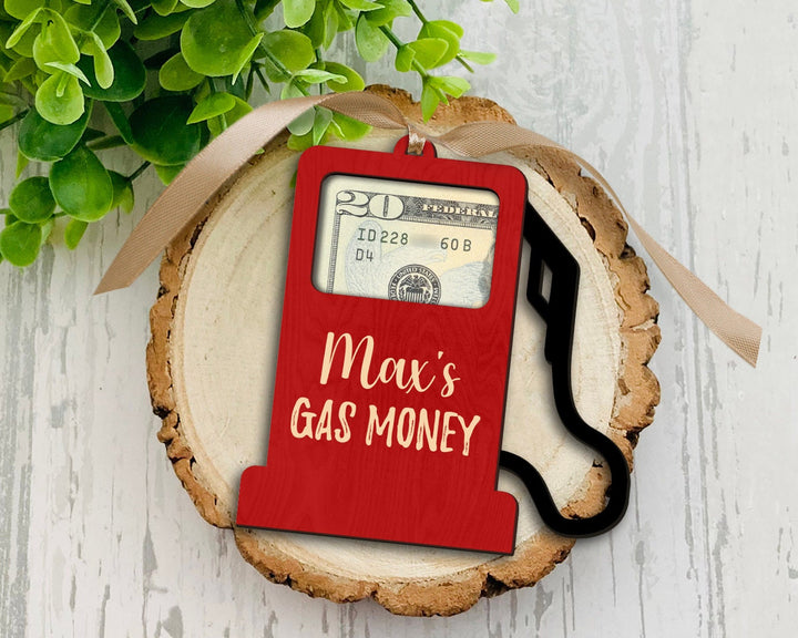 Gas Money Holder Ornament, Gas Money Gift Card Holder Ornament, Christmas Ornament Gift, Gas Money Ornament, Cash Holder Ornament