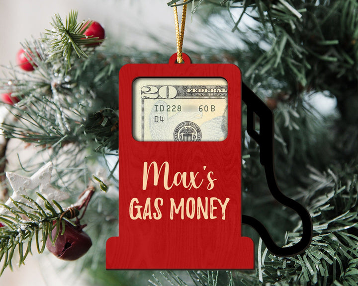 Gas Money Holder Ornament, Gas Money Gift Card Holder Ornament, Christmas Ornament Gift, Gas Money Ornament, Cash Holder Ornament