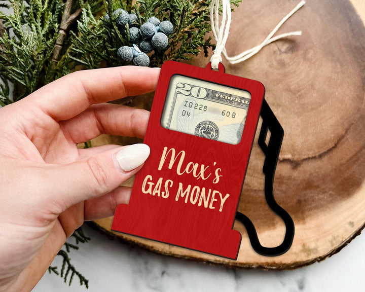 Gas Money Holder Ornament, Gas Money Gift Card Holder Ornament, Christmas Ornament Gift, Gas Money Ornament, Cash Holder Ornament