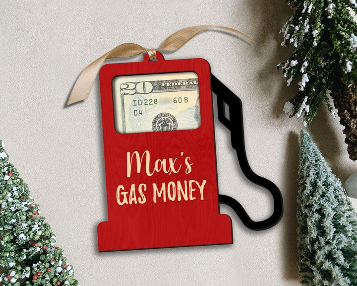 Gas Money Holder Ornament, Gas Money Gift Card Holder Ornament, Christmas Ornament Gift, Gas Money Ornament, Cash Holder Ornament