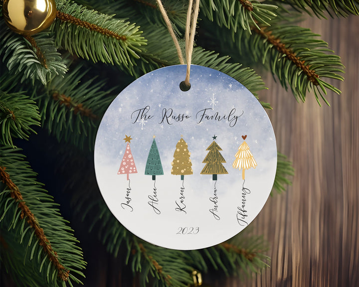 Personalized Family Ornament, Christmas Tree Ornament, Family Name Ornament, Family Christmas Ornament, Family Gift, Family Ornament 2023