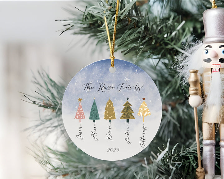 Personalized Family Ornament, Christmas Tree Ornament, Family Name Ornament, Family Christmas Ornament, Family Gift, Family Ornament 2023