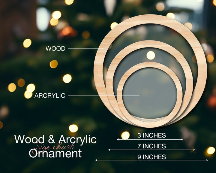 Spectacular Navy and Gold 3D look Non-Textured Christmas Reindeer Ornaments, Two-Sided Acrylic Ornament, Christmas Decoration, Xmas Gifts