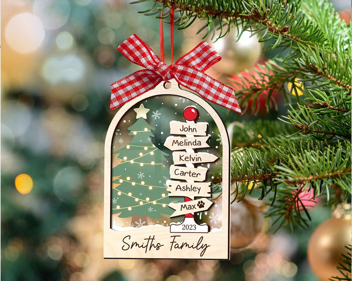 Family Christmas Ornament, Personalized Family Ornament, Family Ornament 2023, Christmas Ornament, Family Tree Ornament, Gift for Family