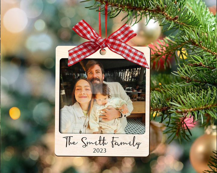 Personalized Family Photo Ornament, Engagement Ornament, Family Ornament 2023, Custom Photo Ornament, Christmas Ornament, Family Portrait