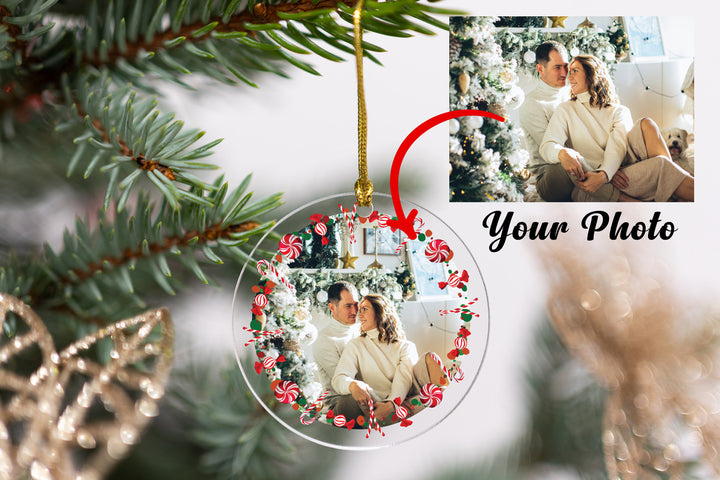 Personalized Photo Ornament For Christmas, Family Christmas Gifts, Holiday Gifts, Couples Gifts, Custom Picture Ornament, Keepsake Ornament