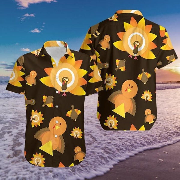 Thanksgiving Turkey Sun Hawaiian Shirt | HW3378