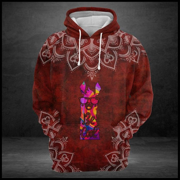 Llama Red Mandala 3D All Over Print | Adult | HP3109