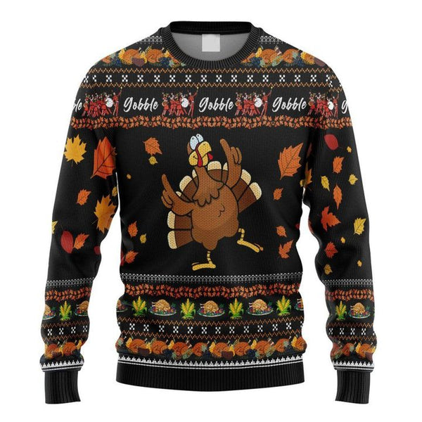 Alohazing Thanksgiving Turkey Ugly Christmas Sweater | Adult | US2451