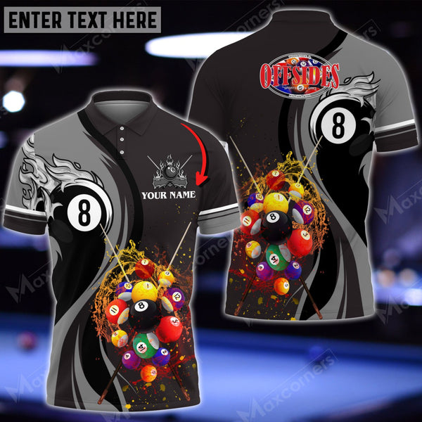 Maxcorners Billiards Personalized Name 3D Shirt For Ray Richardson