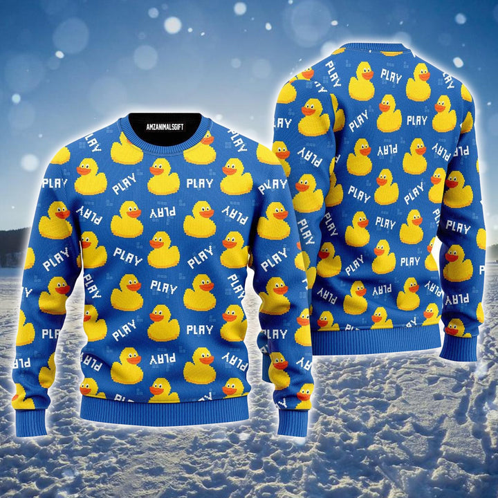 Rubber Duck Ugly Sweater For Men & Women, Perfect Outfit For Christmas New Year Autumn Winter